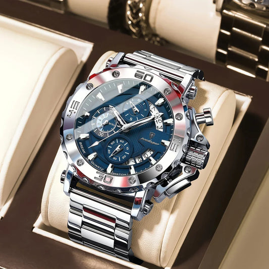 Poedagar Men’s Chronograph Luxury Watch