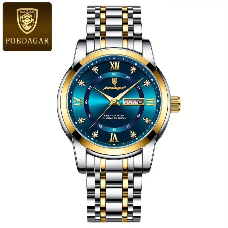 Poedagar waterproof Luminous Quartz Watch