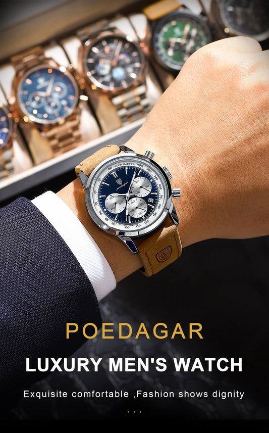 Poedagar High Quality Latitude Luxury Watch