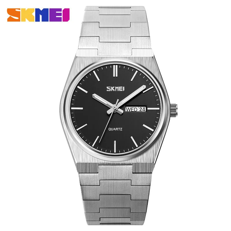 Full Steel Time Week Date Sports Watch