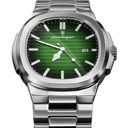POEDAGAR Stainless Steel men Watch