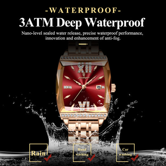 Poedagar Luxury Diamond Ladies Watch