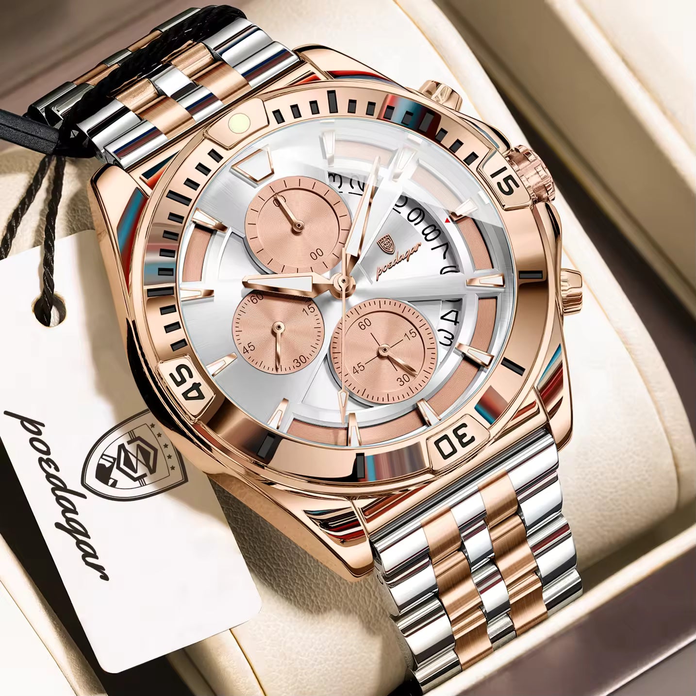 Poedagar Chronograph Luxury Men's Watch