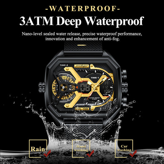 Poedagar E106 Luxury Mens Watch