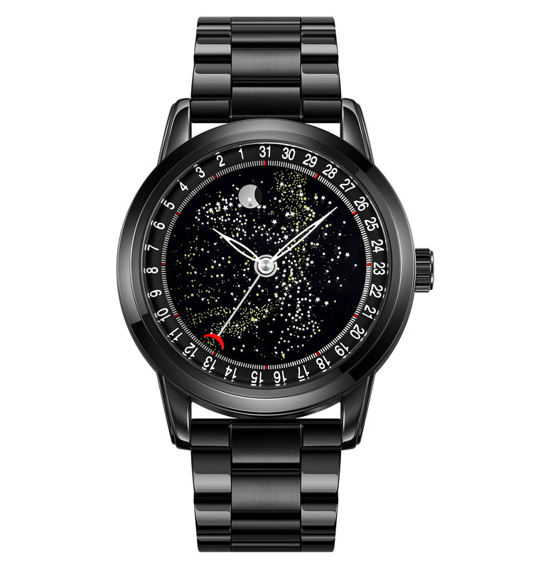 Classic SKMEI Perfect Rotating Starry Dial Men Quartz Watch