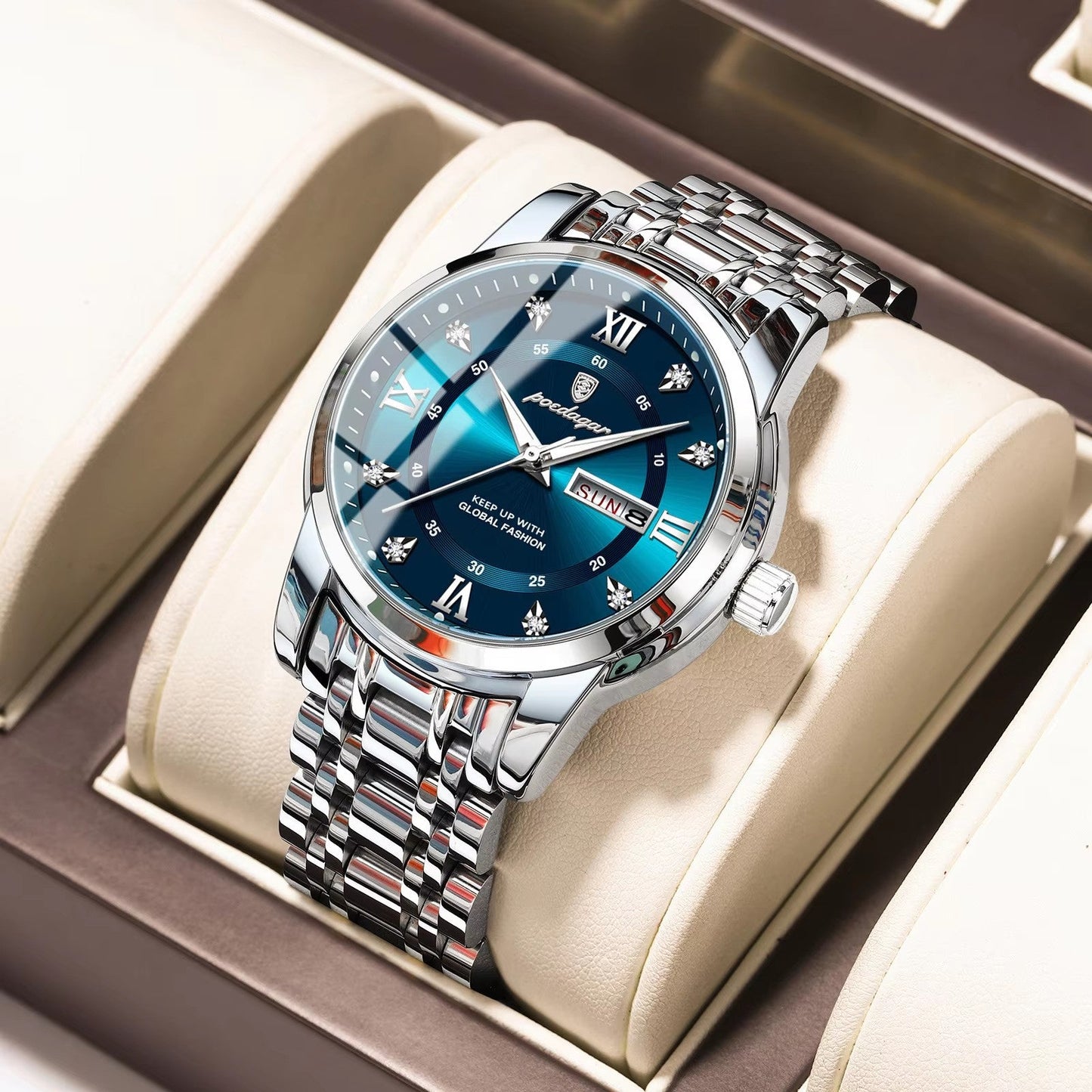 Men's Fashion Casual Waterproof Luminous Quartz Watch