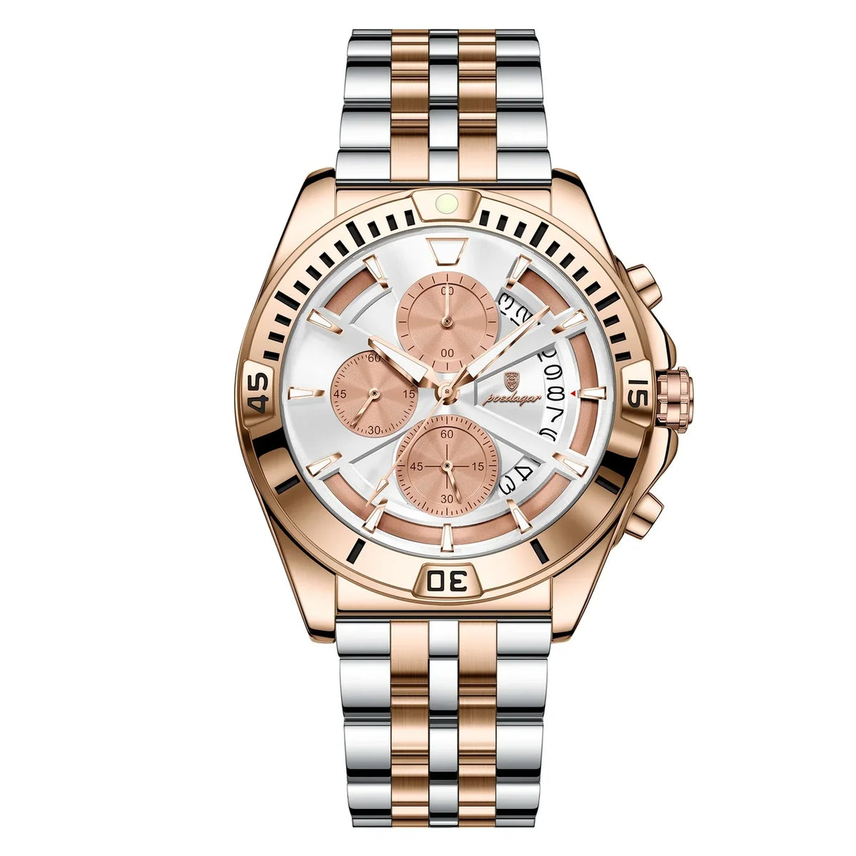 Poedagar Chronograph Men Wrist Watch