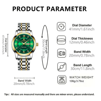 Poedagar waterproof Luminous Quartz Watch