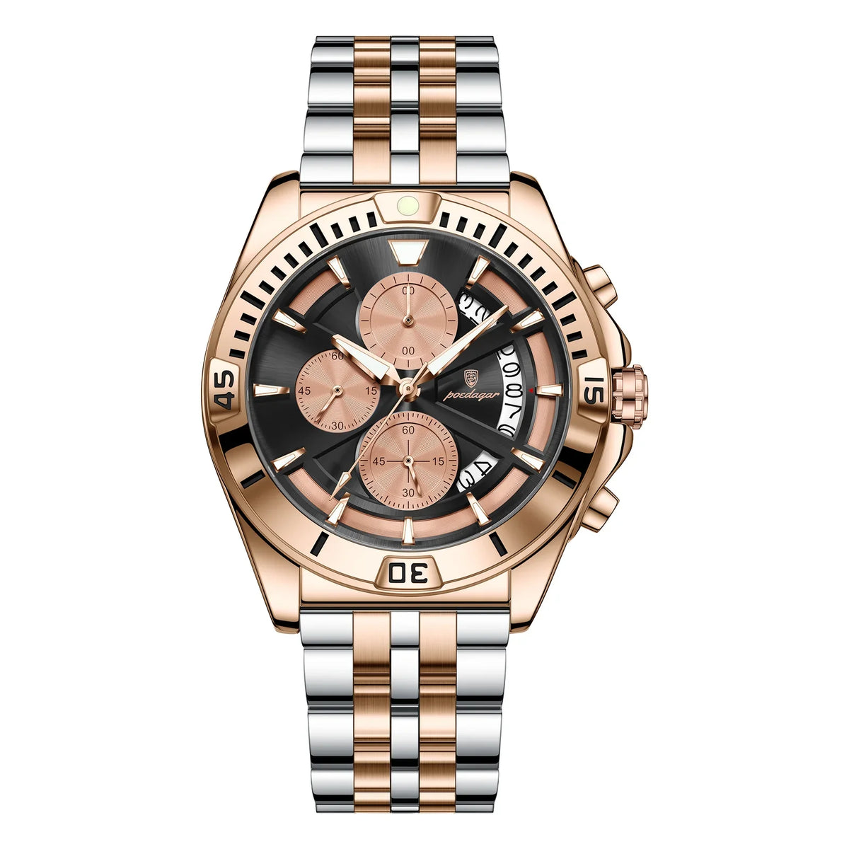 Poedagar Chronograph Men Wrist Watch