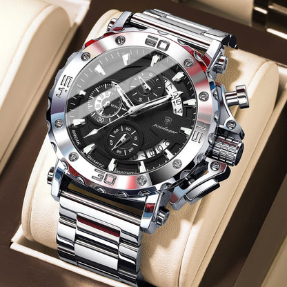 Poedagar Men’s Chronograph Luxury Watch
