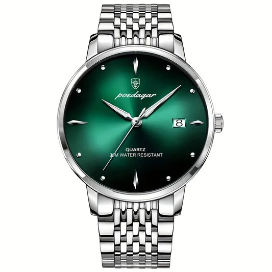 Poedagar Luxury Stainless Steel Watch