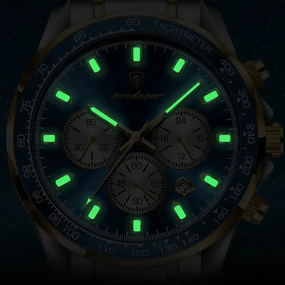 POEDAGAR Men's Casual Quartz Wristwatch