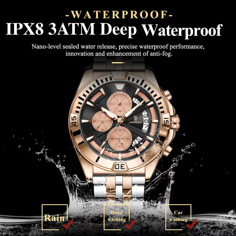 Poedagar 695 Chronograph Luxury Watch