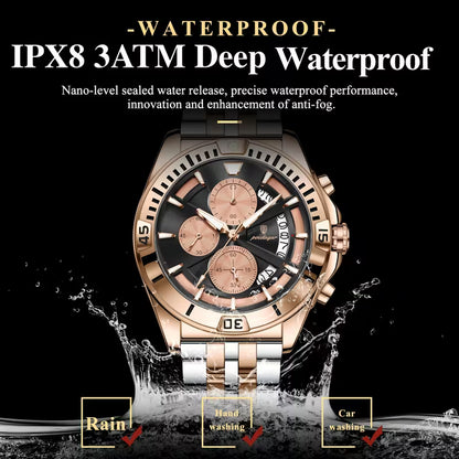 Poedagar 695 Chronograph Luxury Watch