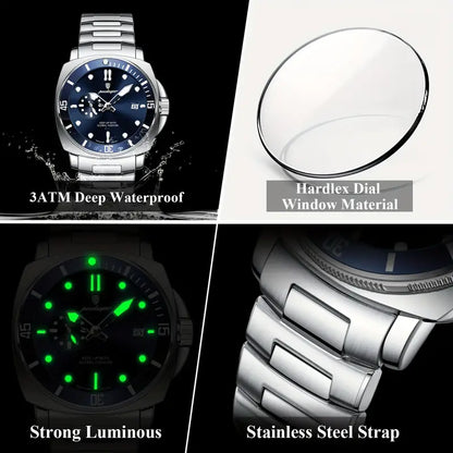 Poedagar Elite Series Stainless Steel Quartz Watch