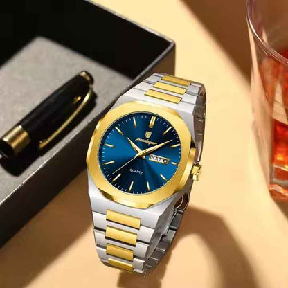 Poedagar Stainless Steel Men Wrist Watch