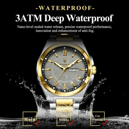 POEDAGAR Men’s Quartz Watch