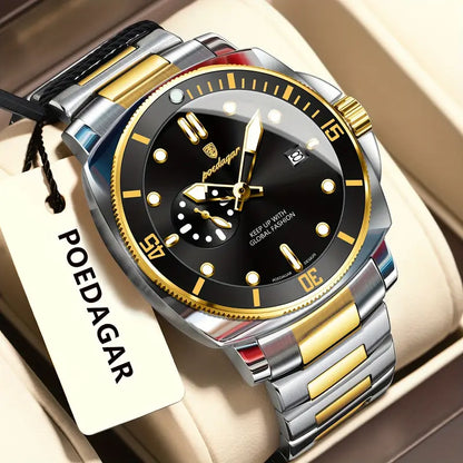 Poedagar Stainless Steel Quartz Watch