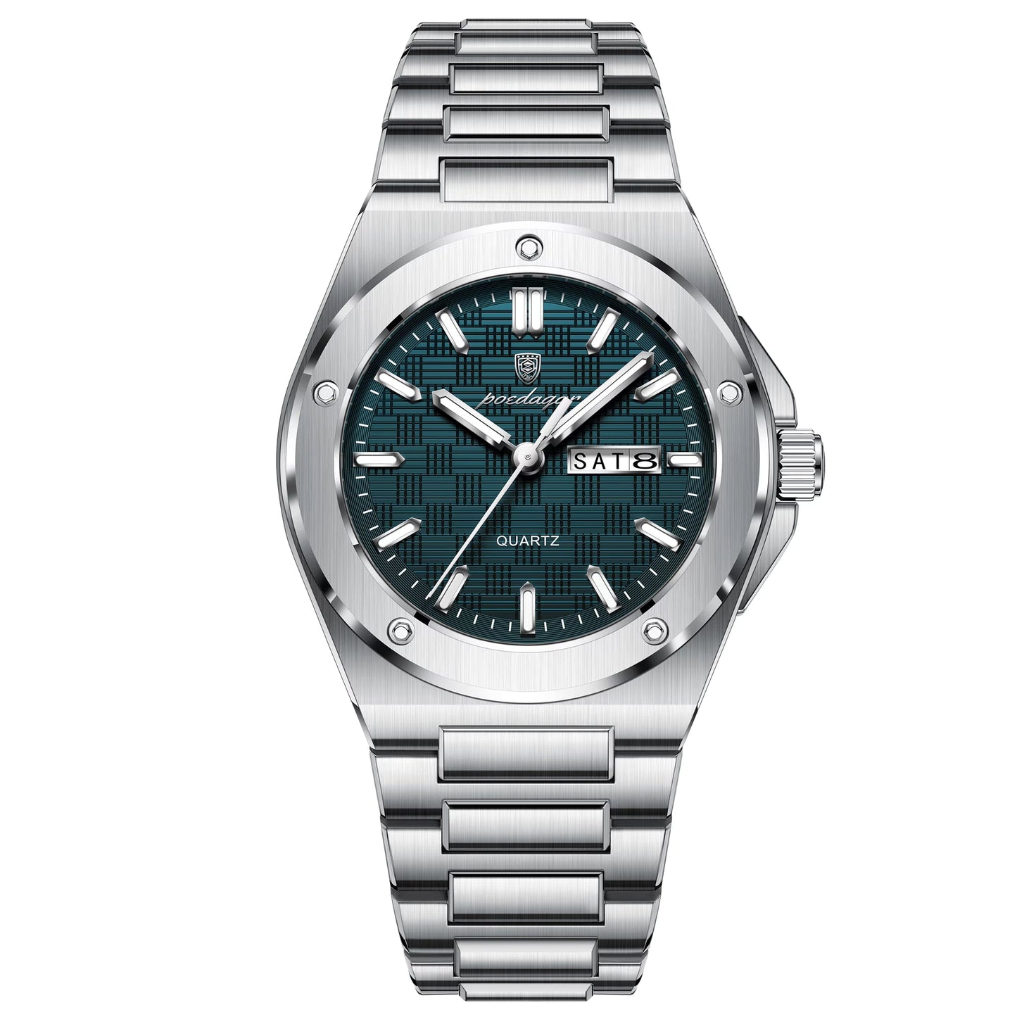 Poedagar Stainless Steel Men Watch