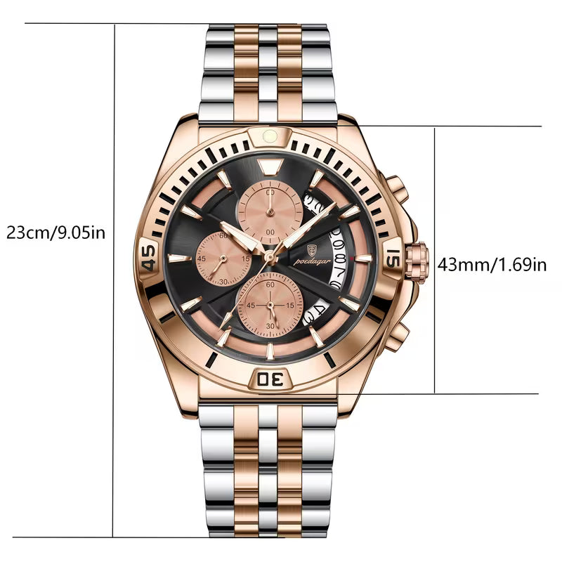 Poedagar 695 Chronograph Luxury Watch