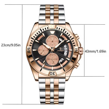 Poedagar Chronograph Men Wrist Watch