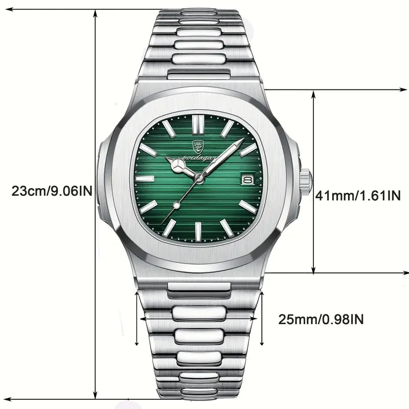 POEDAGAR  Stainless Steel men Watch