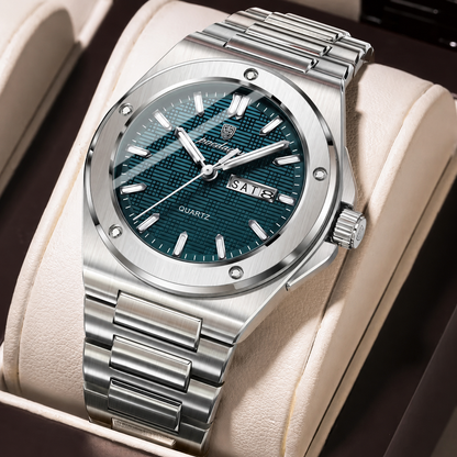 Poedagar Stainless Steel Men Watch