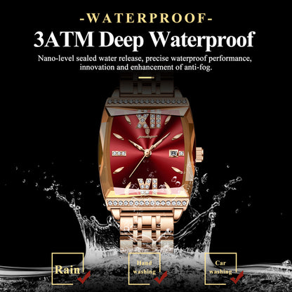 Poedagar Luxury Diamond Ladies Watch