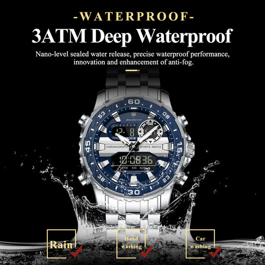Poedagar Multifunctionality Water Resistant Mens Watch