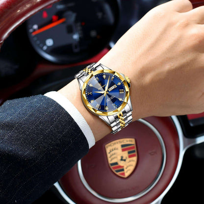 Poedagar Diamond Dial Men Watch