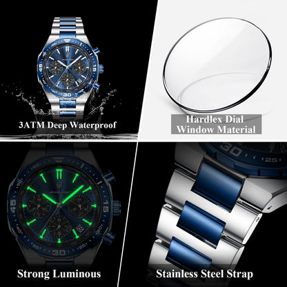 Poedagar Chronograph Men's Watch