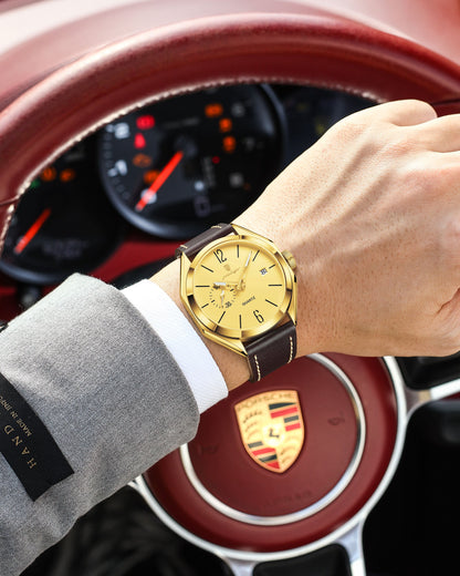 Poedagar 689 Luxury Leather Strap Watch