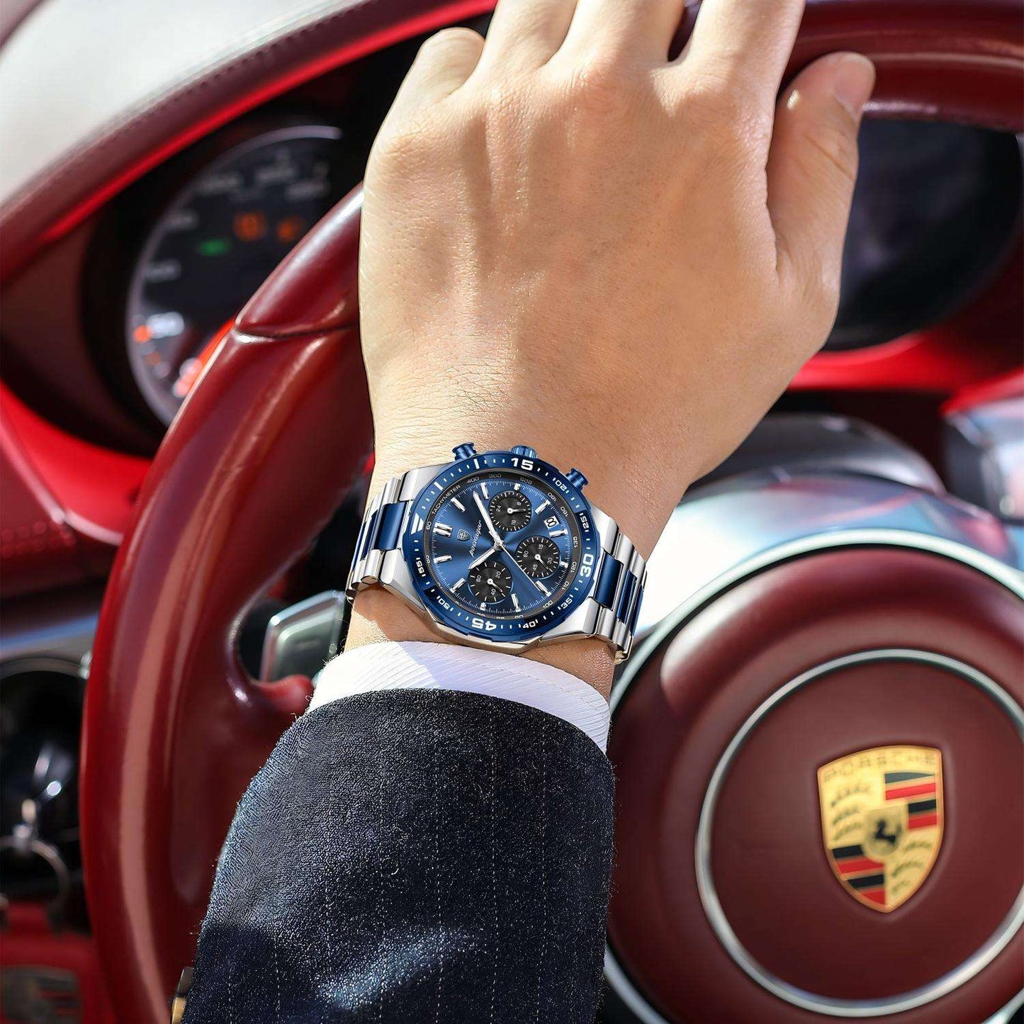 Poedagar Chronograph Men's Watch