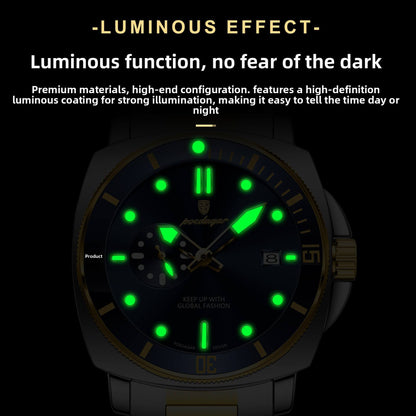 Poedagar Stainless Steel Quartz Watch