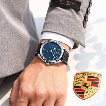 Poedagar 689 Luxury Leather Strap Watch