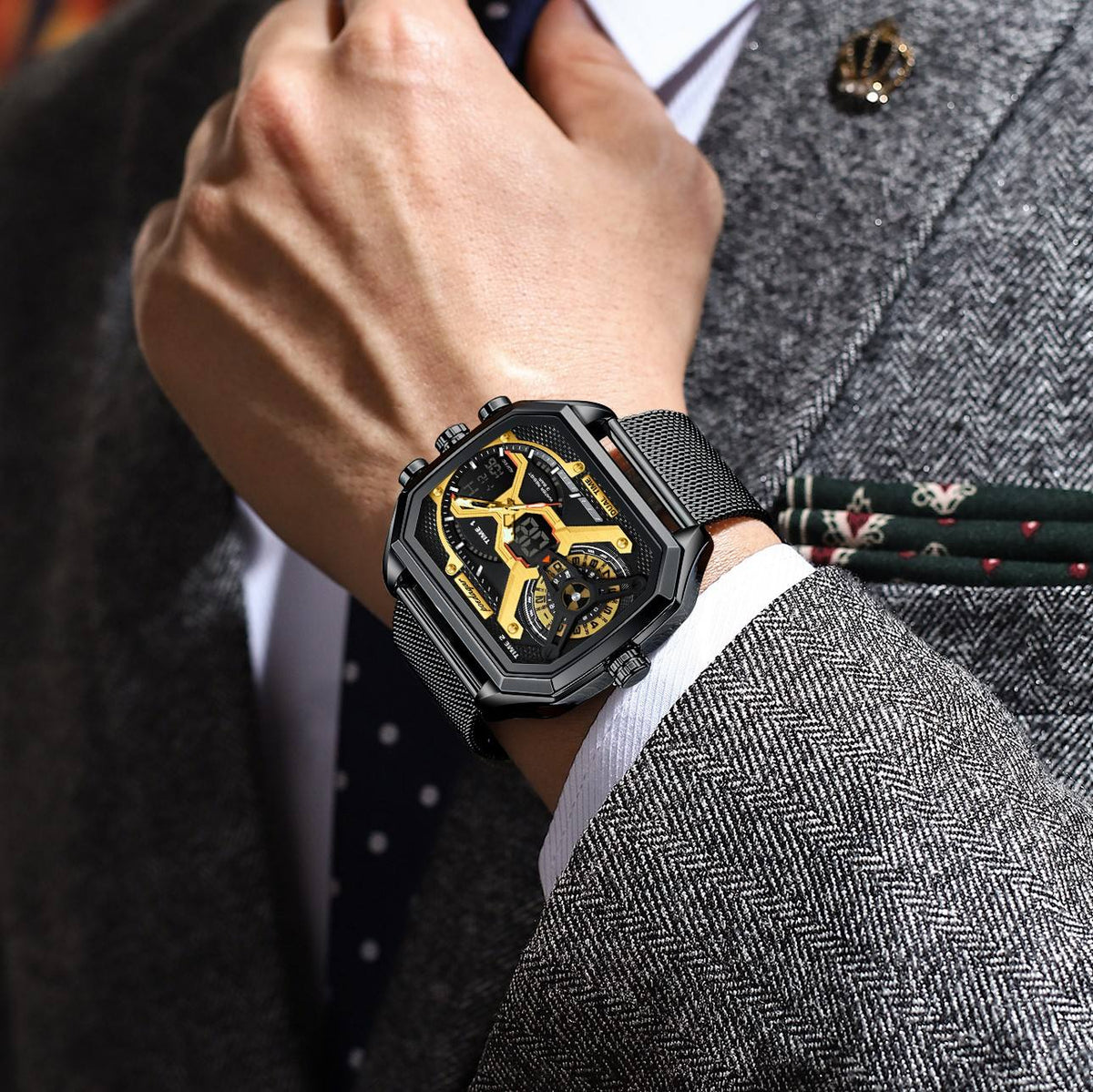 Poedagar E106 Luxury Mens Watch