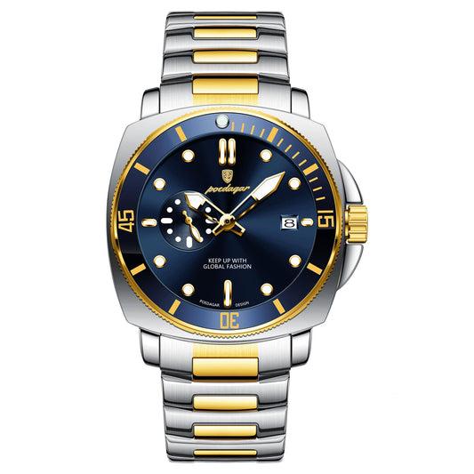 Poedagar Stainless Steel Quartz Watch