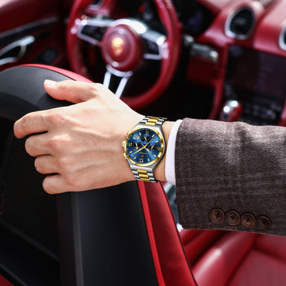 Poedagar Chronograph Watch for Men