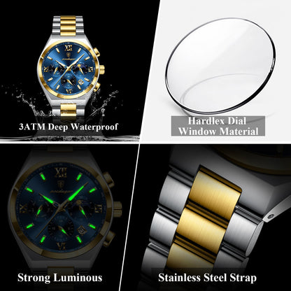 Poedagar Chronograph Watch for Men
