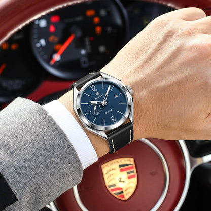 Poedagar 689 Luxury Leather Strap Watch