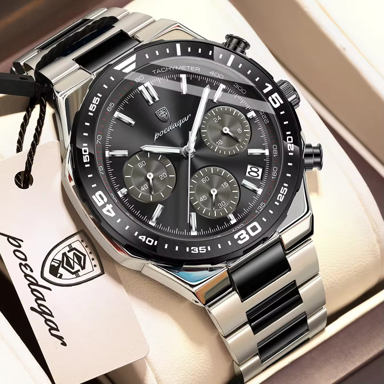Poedagar Chronograph Men's Watch