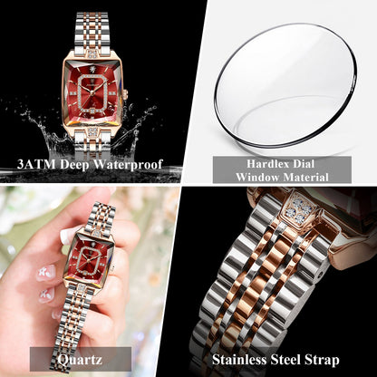 Poedagar Luxury Stainless Steal Women Watch