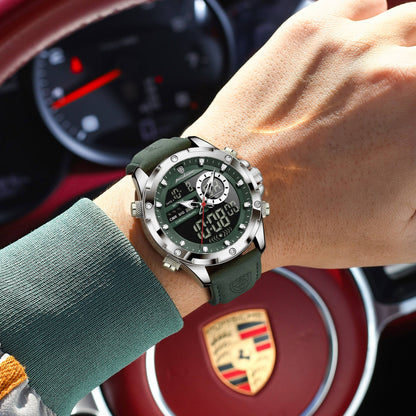 Poedagar E129  Luxury Leather Strap Watch