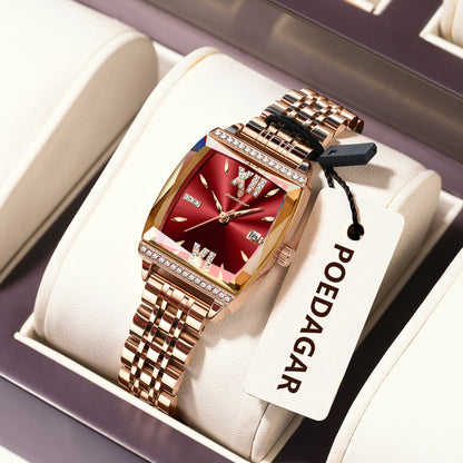 Poedagar Luxury Diamond Ladies Watch