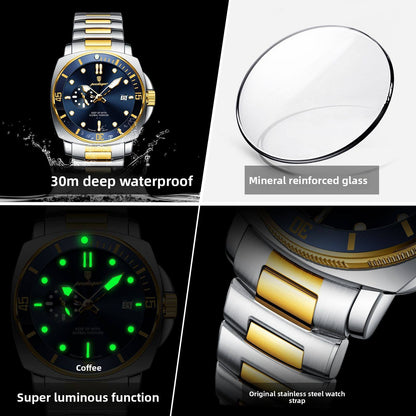 Poedagar Stainless Steel Quartz Watch