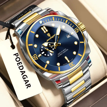 Poedagar Stainless Steel Quartz Watch