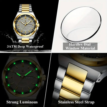 POEDAGAR Men’s Quartz Watch